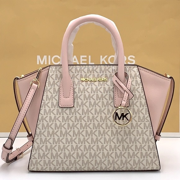 MICHAEL KORS
Avril Small Logo Top-Zip Satchel Powder Blush Multi signature color - Picture 3 of 16